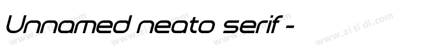 Unnamed neato serif 字体转换